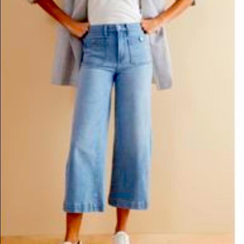 Banana Republic high rise cropped wide leg NWOT